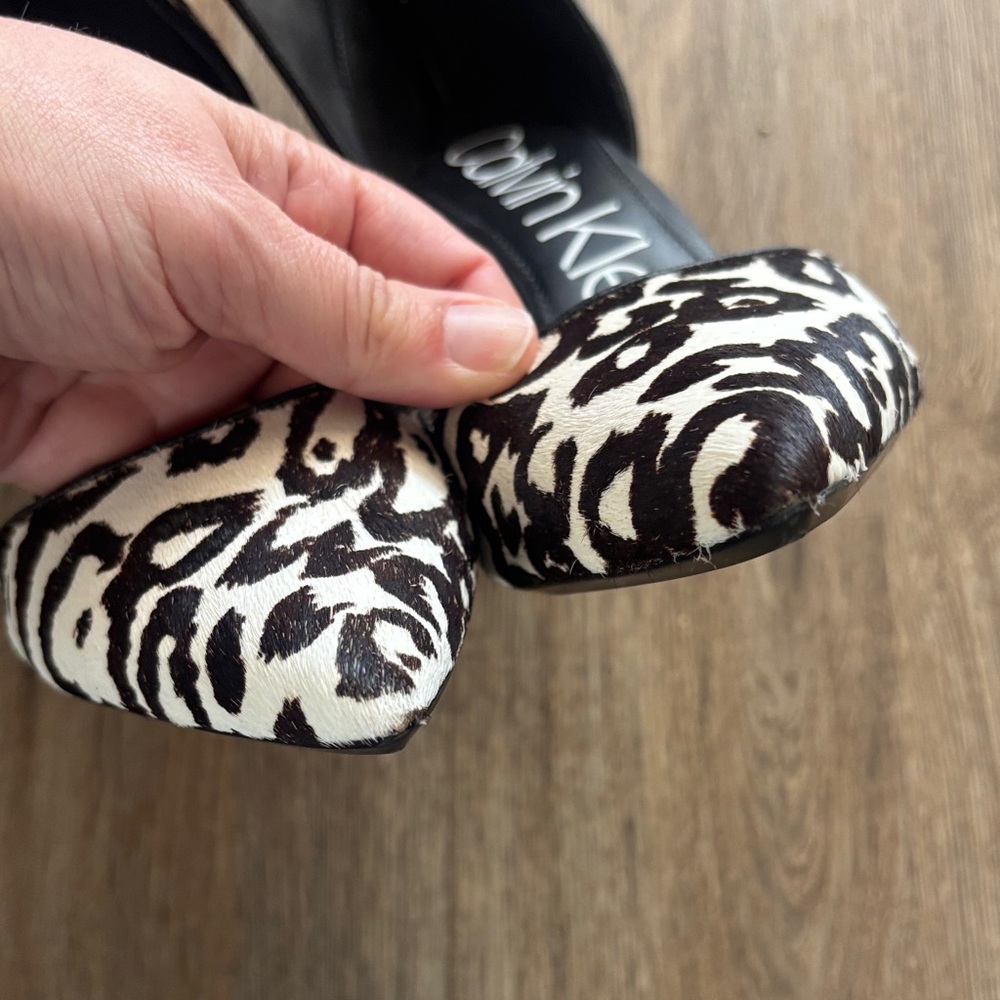 Calvin Klein Leopard-Pattern Pointed-Toe Heels - image 5